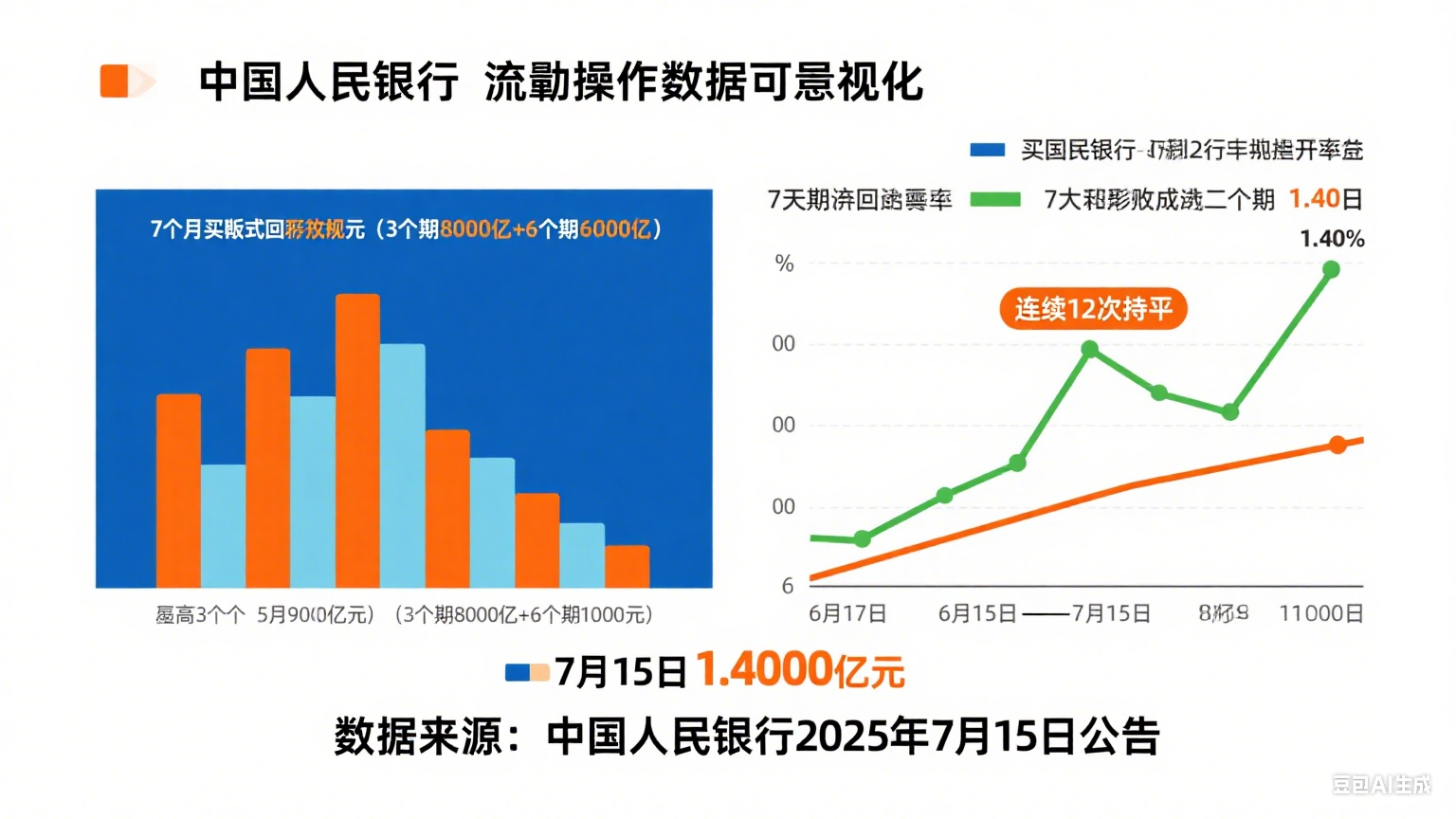 中國(guó)人民銀行開(kāi)展 14000 億元買(mǎi)斷式逆回購(gòu)操作